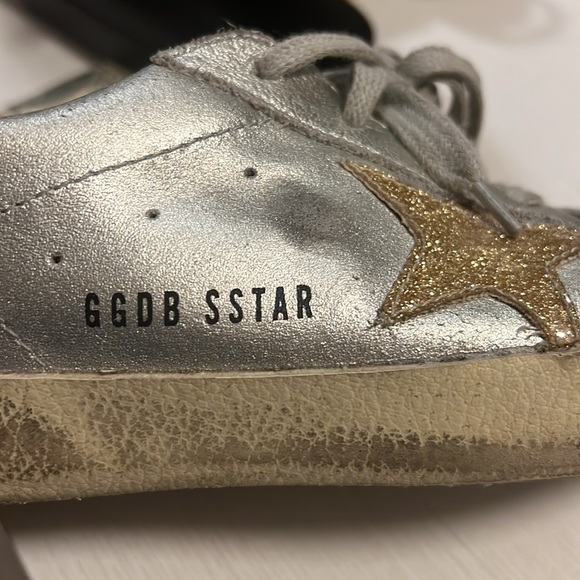 Awesome metallic Gold Golden Goose. Great shape. Loved them just too small. - Picture 3 of 7